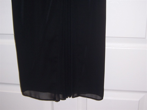 Alex Evenings Black Chiffon Palazzo Pants