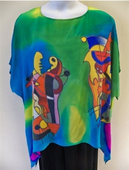 Gockel Inspired Silk Tunic