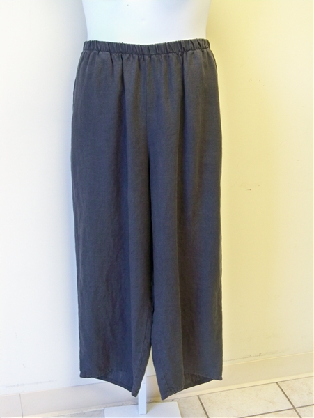 Flax Linen Wide Leg Floods Pant