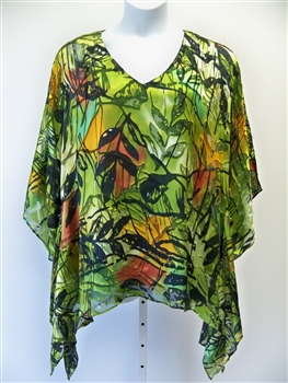 Hand Painted Silk Tunic