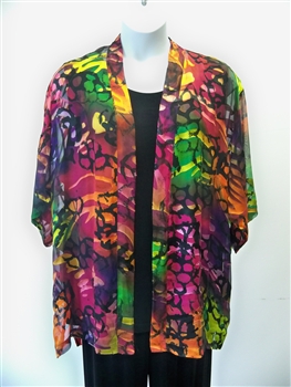 Silk  Kimono Jacket   Plus Size