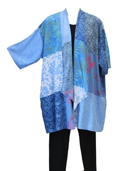 Cascading Kimono Duster Jacket